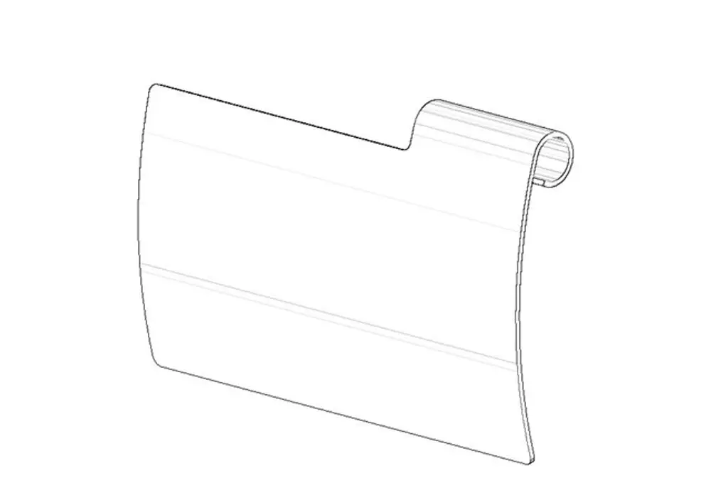 DORNBRACHT Abdeckung für Papierrollenhalter ERSATZTEILE 081102514 120 x 77 x 18 mm Chrom, 081102514-00 Galeriebild 1